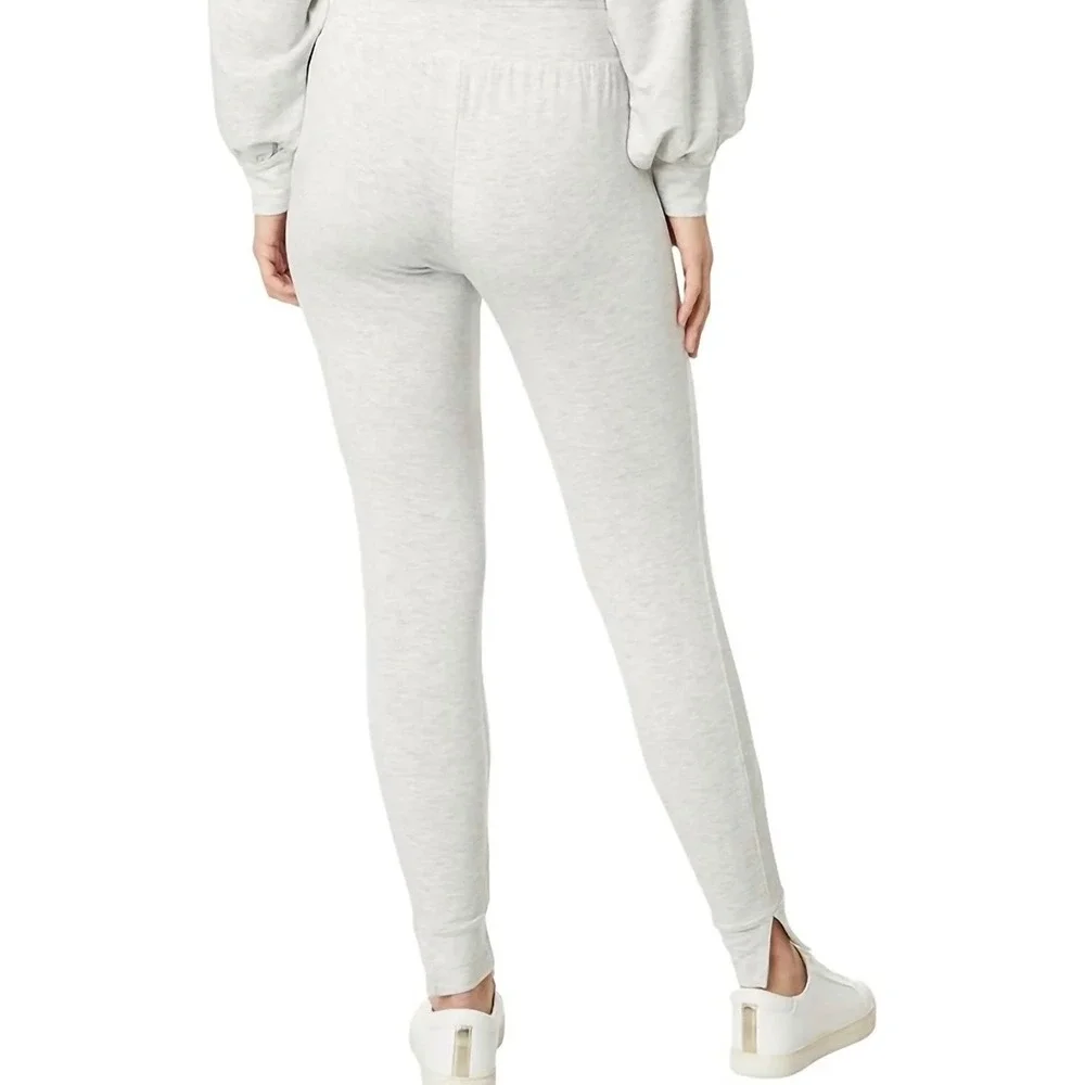 Travis Mathew Womens Cloud Terry Heather Gray Lyocell Blend Drawstring Joggers L